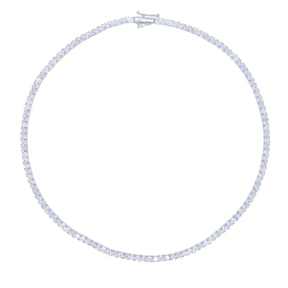 Triple Layered Crystal Tennis Necklace