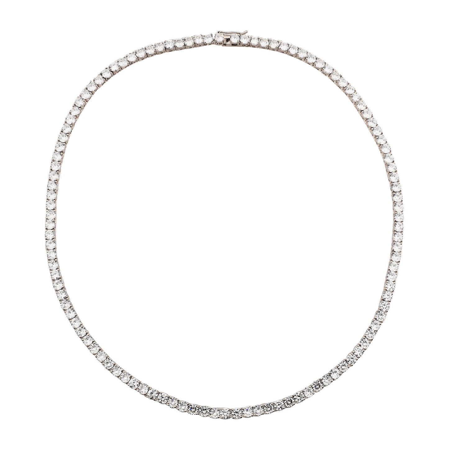 Men's Silver Tennis Necklace