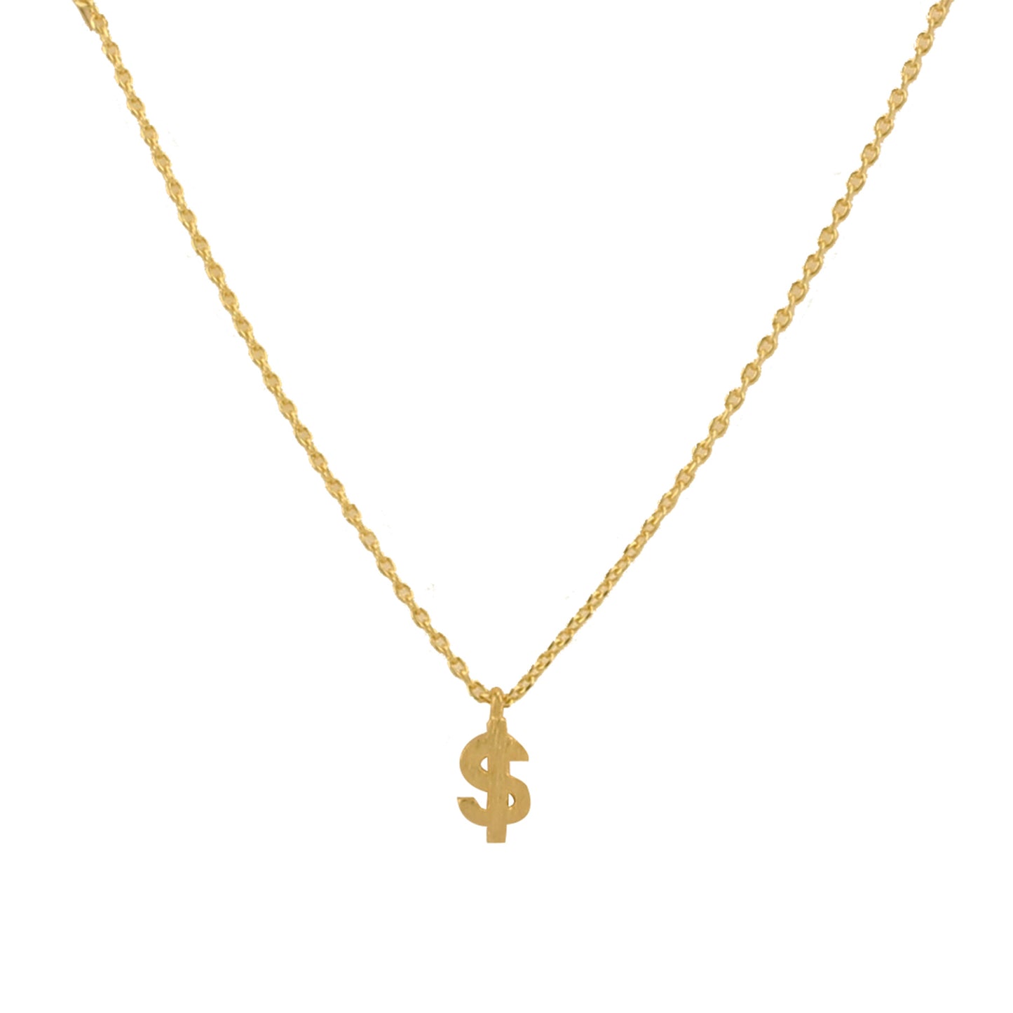 Dainty Dollar Sign necklace