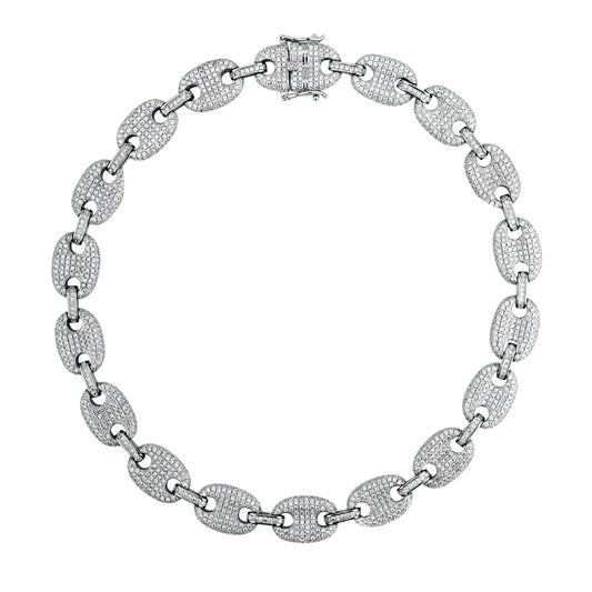 Ice Link Anklet Silver