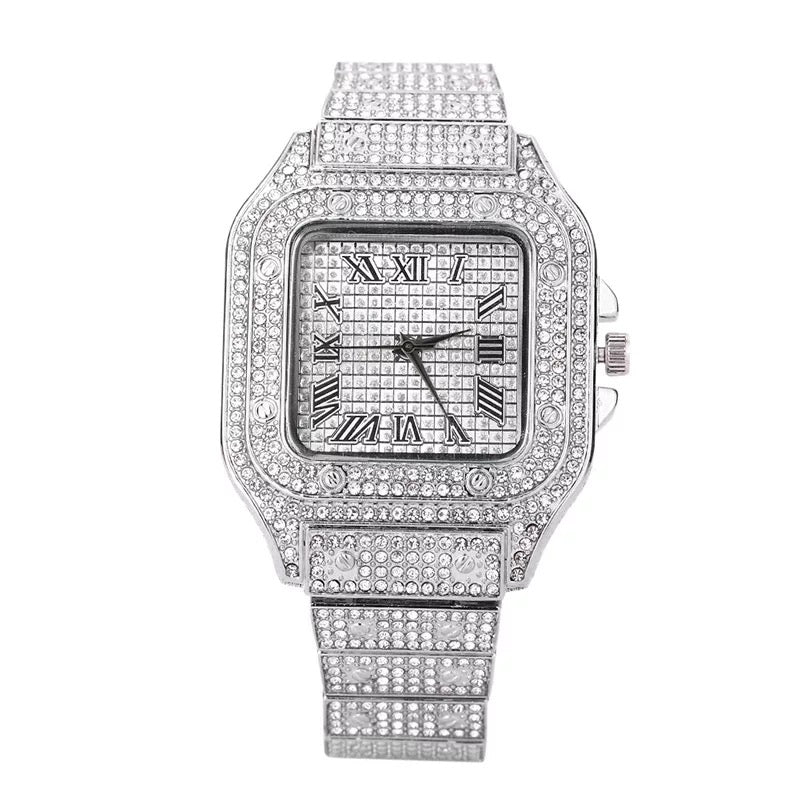 Crystal Square Face Watch
