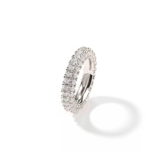 Silver Micro Pave Ring