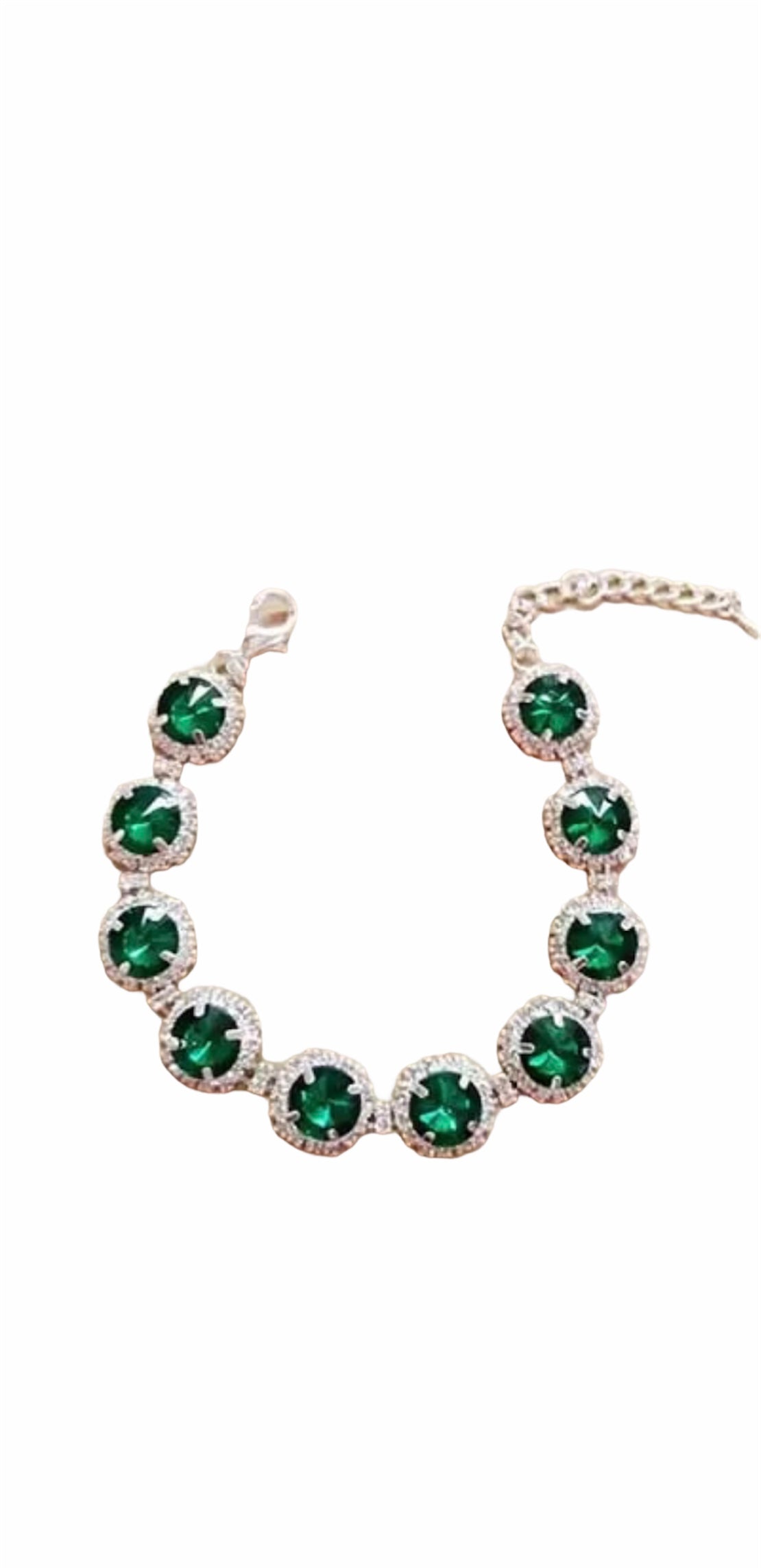 Emerald Crystal Pet Necklace