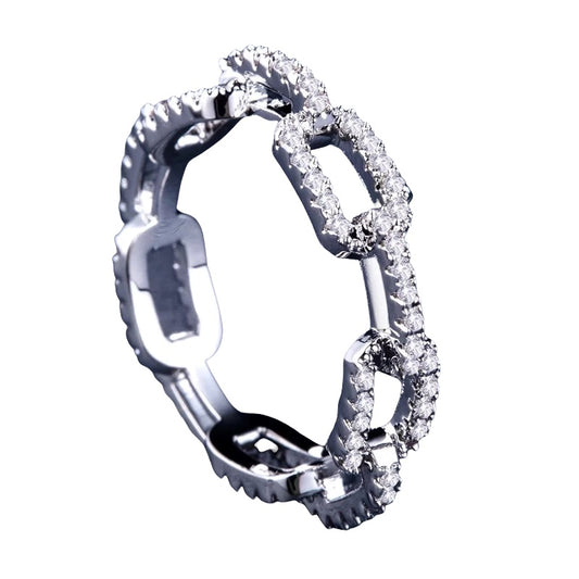 Crystal Chain Ring